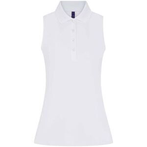 Henbury Womens/Ladies Polo Shirt / White